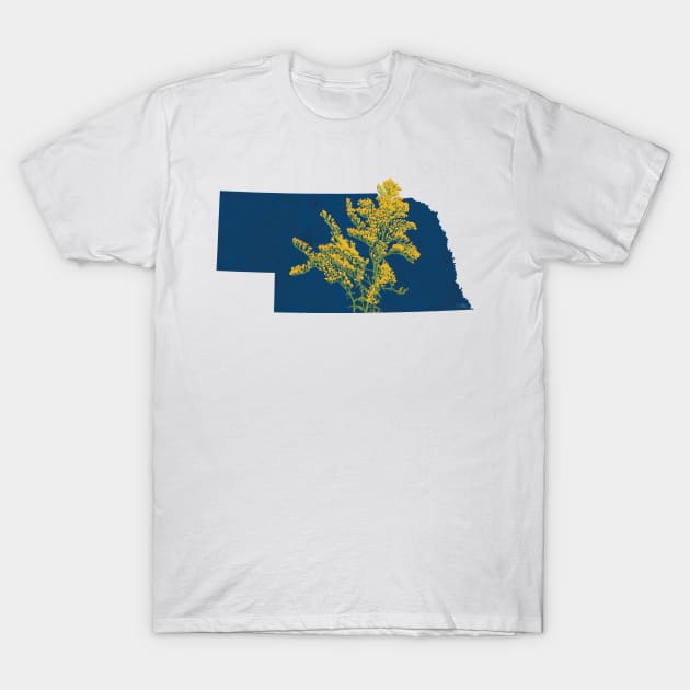 Nebraska Goldenrod T-Shirt by Lavenderbuttons